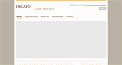 Desktop Screenshot of decatolaw.com