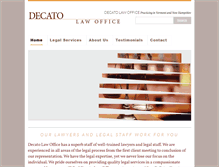 Tablet Screenshot of decatolaw.com